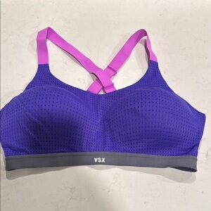 VSX Vibrant Purple and Pink Sports Bras with Moisture-Wicking Fabric
